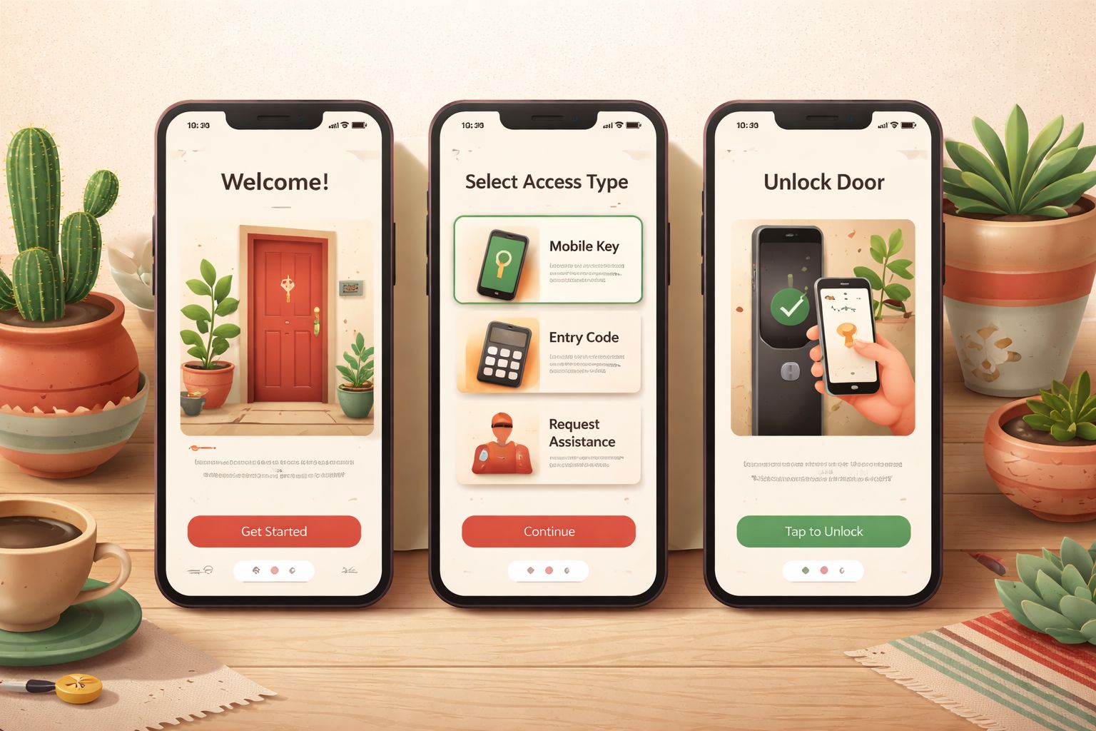 Pasos de acceso a la app Millon en un smartphone en México